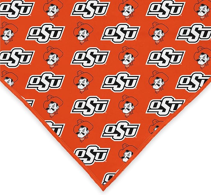 NCAA Officially Licensed Bandana for Dogs and Cats | Fits Pets Great Gift Idea | Easy-to-Tie (Small, Oklahoma State Cowboys)