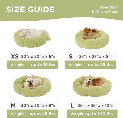 Lesure Calming Small Dog Bed 25 lbs, 23"