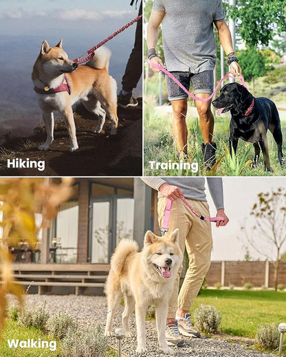 OutdoorMaster Bungee Dog Leash 2 Padded 6 FT