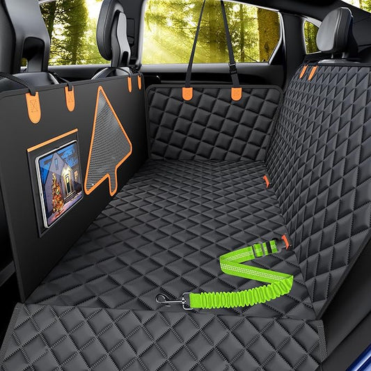 MDQ Dog Car Seat Cover for Pets 100% Waterproof Dog Car Hammock 600D Heavy