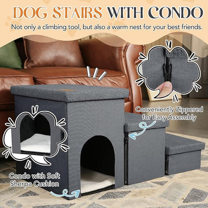 Dog Stairs for Small Dogs 22 inches(3