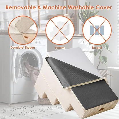 EHEYCIGA Dog Stairs for Bed 20”H 4-Step Extra