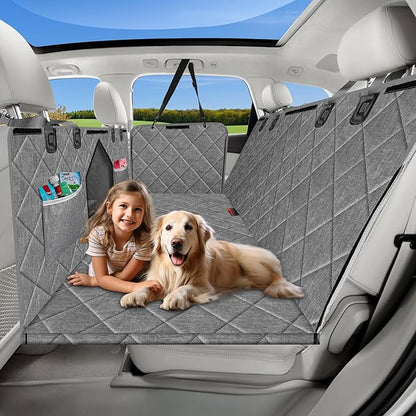Dog Car Seat Cover for Back Seat 100% Waterproof