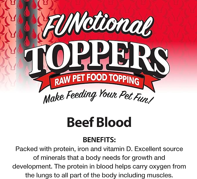 Northwest Naturals Freeze-Dried Beef Blood Functional Topper - for Dogs & Cats - Healthy, 1 Ingredient, Human Grade Pet Food, All Natural - 3.5 Oz (Packaging May Vary)(Pack of 2)