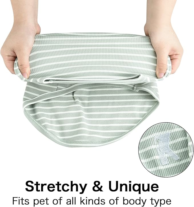 Koneseve Dog Shirt Vest Lightweight Stretchy Dog T-Shirt 2 Pack