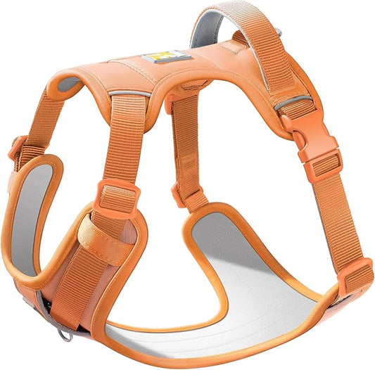 Core Dog Harness with Handle and Pocket, Sliver ion Inner Fabric, Wear-Resistant Shell Fabric, Reflective and Soft Padded (Coral Orange, Size XX-Large)