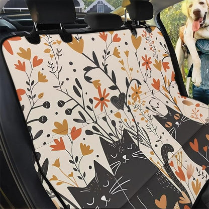 AFPANQZ Floral Cat Car Dog Cat Seat Cover