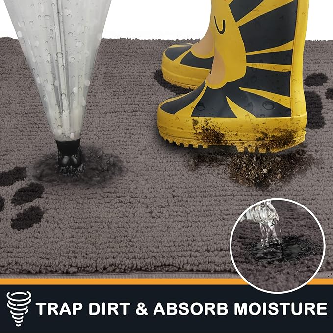 PURRUGS Dirt Trapper Door Mat 24" x 35.5"