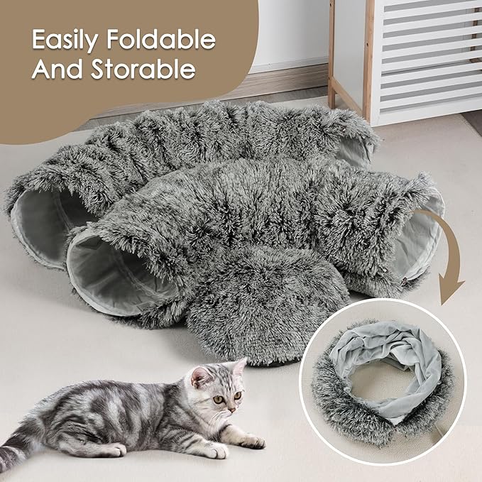 Cat Tunnel Bed for Indoor Cats