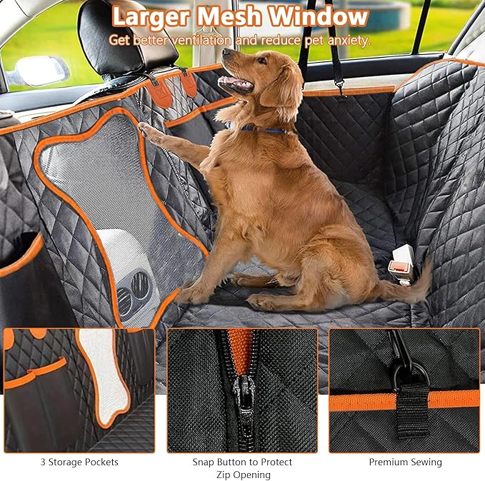 Backseat Pet Cover for Dog Cat 54''W X 59''L