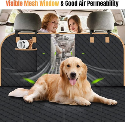 Dog Car Seat Cover for Back Seat Truck,4 Panels
