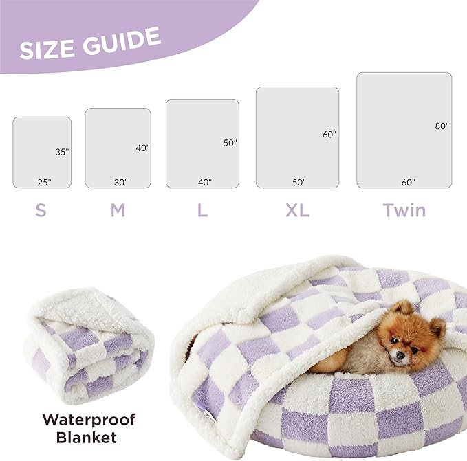 Lesure Waterproof Dog Blanket for Large Dogs 3D Textured