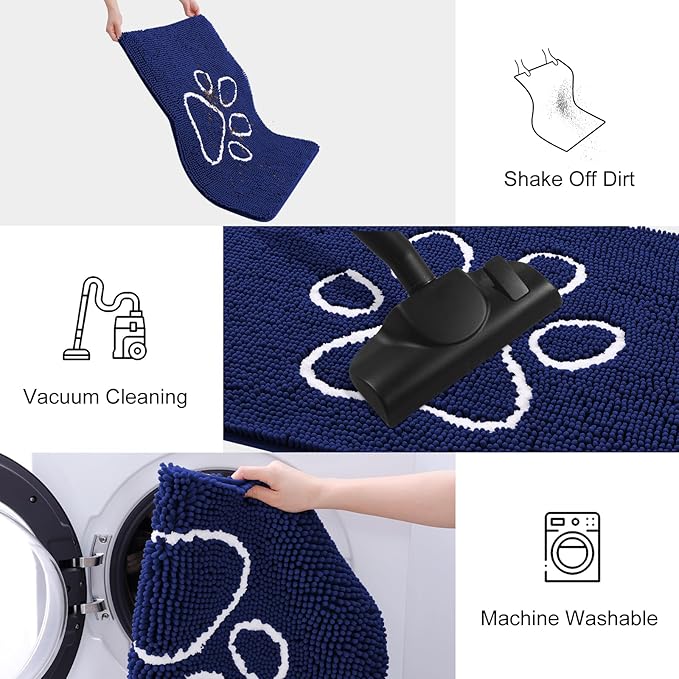 smiry Dog Door Mat for Muddy Paws (47x32 Inches,