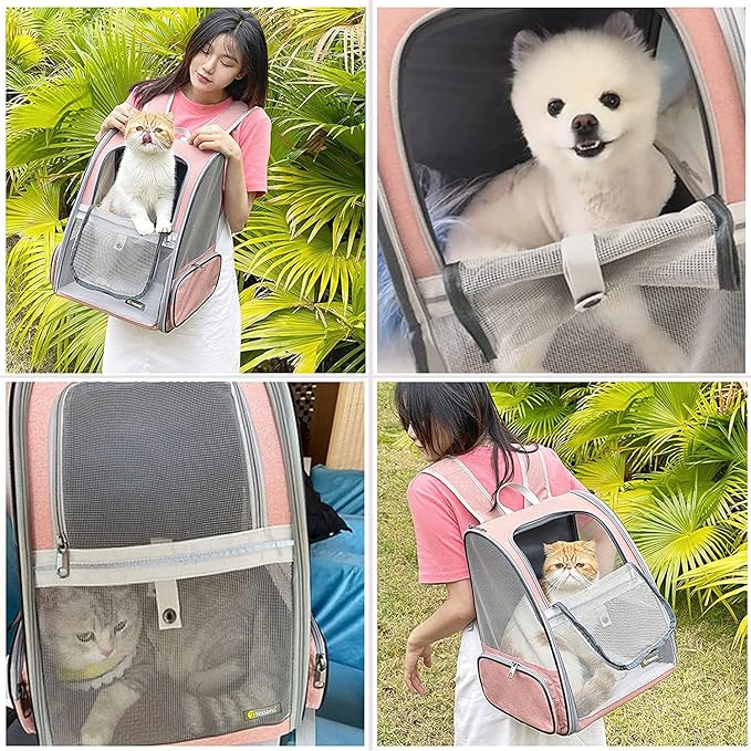 Texsens Innovative Traveler Bubble Backpack Pet Carriers for Cats and Dogs