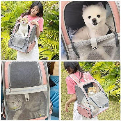 Texsens Innovative Traveler Bubble Backpack Pet Carriers for Cats and Dogs