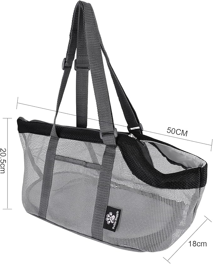 Dog Cat Carrier Bag Breathable Pet Tote Bag Lightweight Easy Carrying Handbag Portable Outdoor Dog Carrier Foldable Pet Shoulder Bag Comfortable Sided Dog Purse for Travel