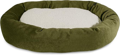 40 inch Fern Villa Collection Sherpa Bagel Dog Bed