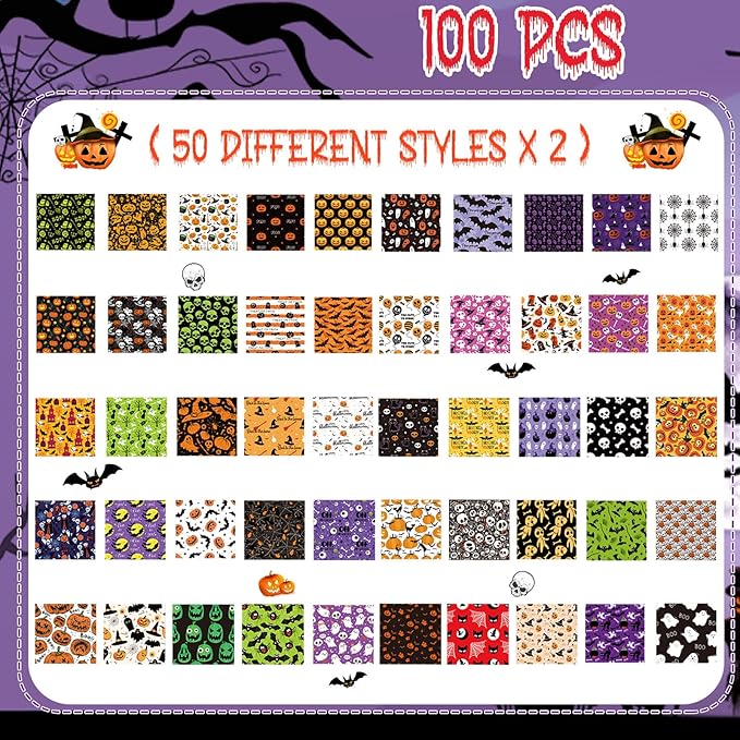 Talltalk 100 Pcs Halloween Dog Bow Ties Bulk