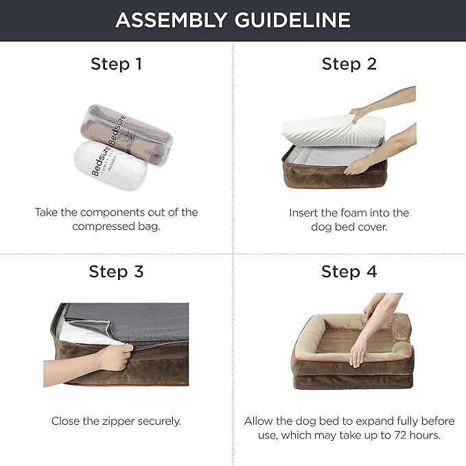 Bedsure Orthopedic Dog Bed for Large Dogs