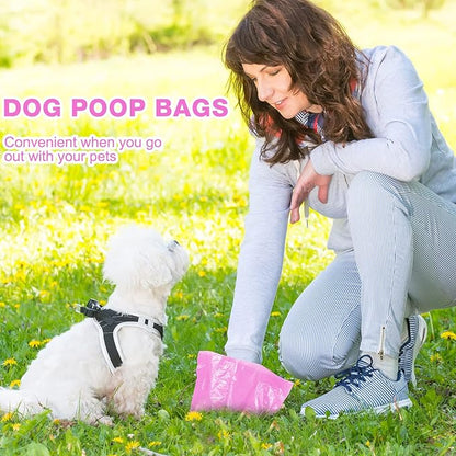 3000 Count Dog Poop Bags Pet Waste Bags for Poop with 3 Dog Poop Bag Dispenser Doggie Poop Bags for Home Outdoor Puppy Walking and Travel 12 x 8.6 Inch