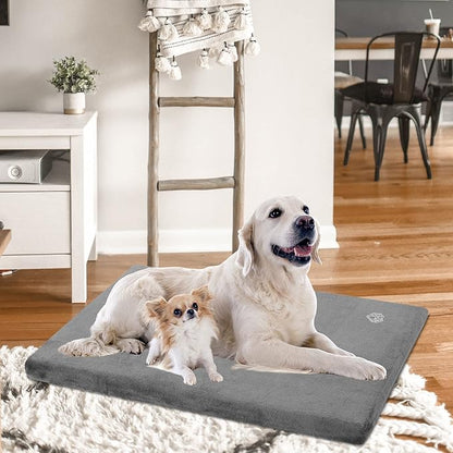 EMPSIGN Stylish Dog Bed Mat Dog Crate Pad Mattress Reversible (Cool & Warm)