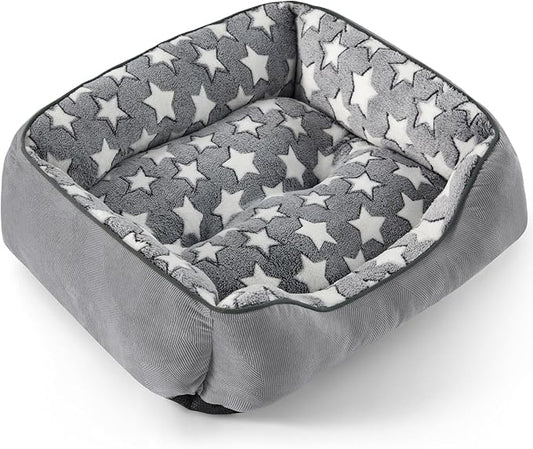 SIWA MARY Dog Bed for Large Size Dogs L(35"x25"x9") Gray