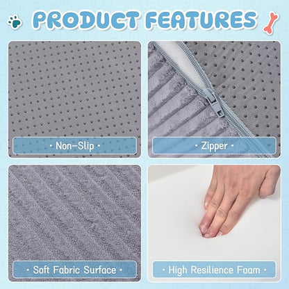 Dog Stairs Steps for High Bed 2 Steps 11.8")