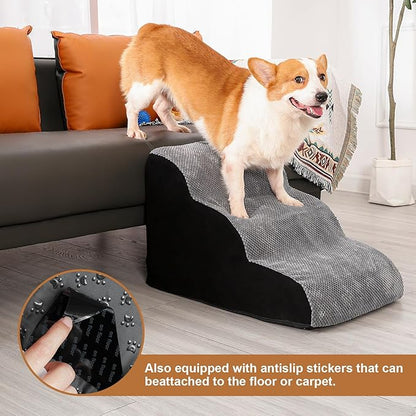 Dog Stairs for Small Dogs 3 Steps