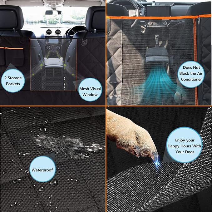 KEYOOG Dog Car Seat Cover 100% Waterproof