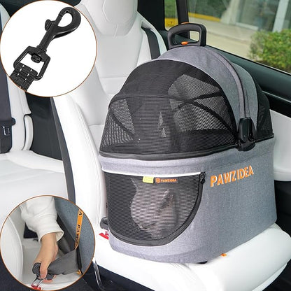 PAWZIDEA Pet Stroller 4 in 1 4 Wheels