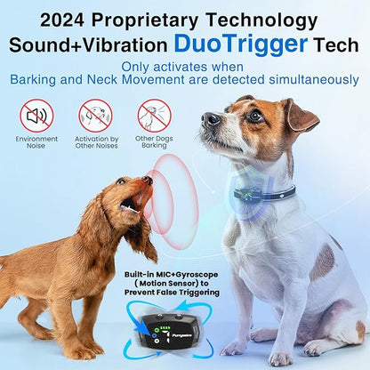 Dog Bark Collar for Small Dogs 5-15lbs. No 7 Adjustable 3 Adjustable