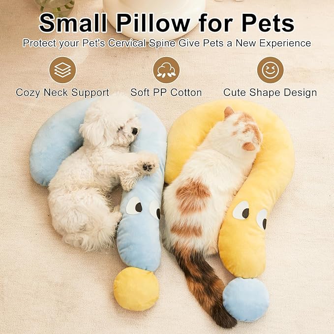 Jiupety Dog Cat Calming Pillows 25"x16", Machine