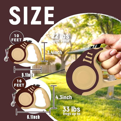 Retractable Dog Leash Automatic Telescopic Tractor Dog Tape 10/16 FT