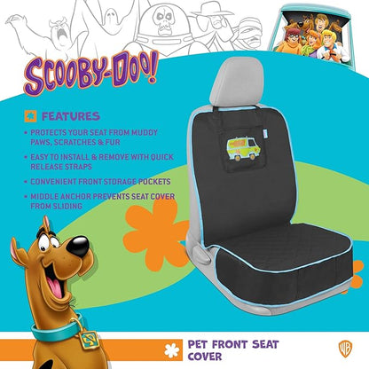 BDK Scooby Doo Dog Car Seat Covers Full Set – Front Seat Protectors with Hammock Style Back Seat Cover