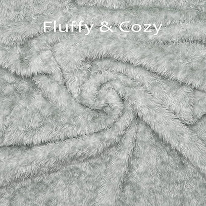 MACEVIA Fluffy Fleece Dog Blankets (40x60 Inch,