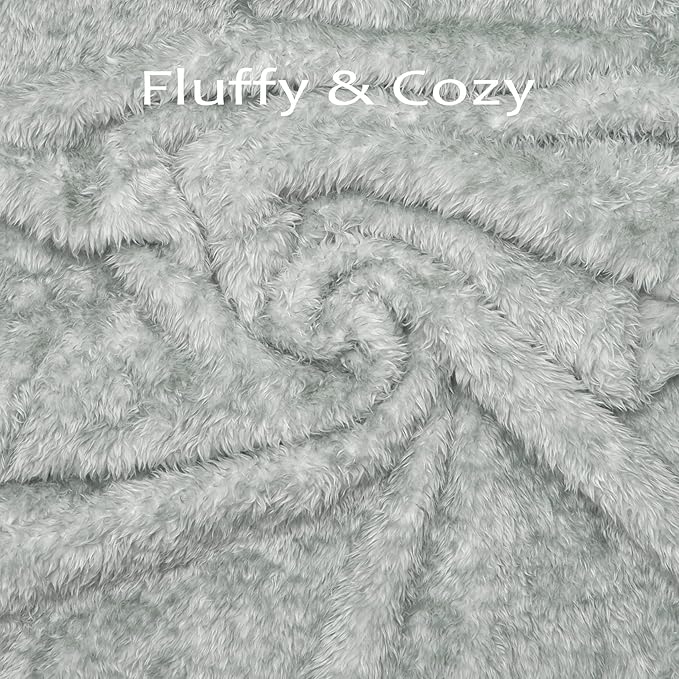 MACEVIA Fluffy Fleece Dog Blankets (24x29 Inch,