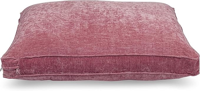 Sherry Kline Chenille Velvet Dog Bed Orchid 30” x 40” x 4"