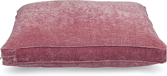 Sherry Kline Chenille Velvet Dog Bed Orchid 42” 54” x 5”