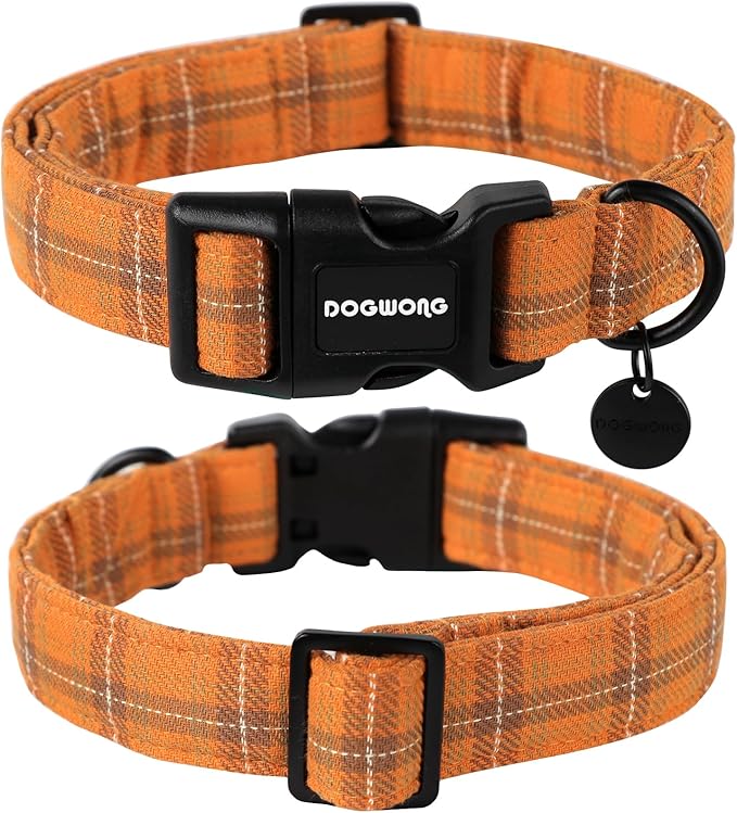DOGWONG Cotton Dog Collar