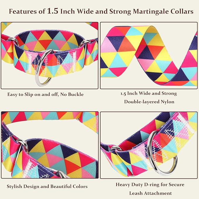Martingale Collar 1.5 Inches Wide Dog Collar