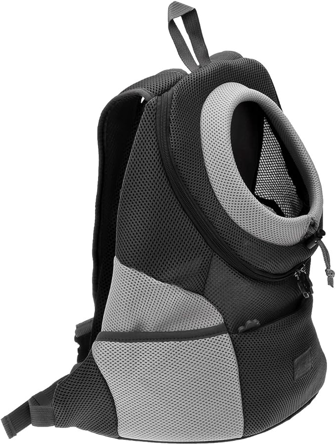 Dog Backpack Carriers for Small Dogs & Cats, Pet Puppy Travel Front Carrier Bag with Breathable Head Out Design for Travel Hiking Outdoor Use