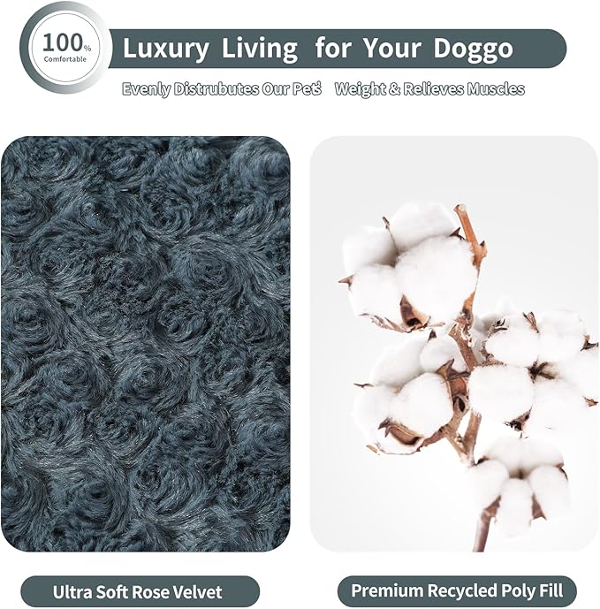 NOYAL Dog Bed Mat Soft Washable Dog Crate