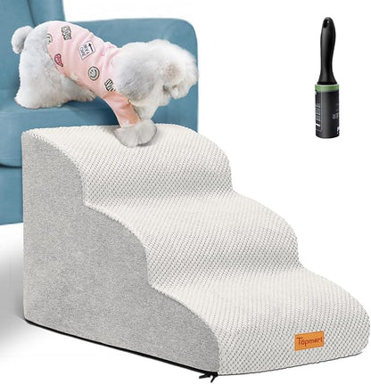 Topmart 3 Tiers Foam Dog Ramps/Steps