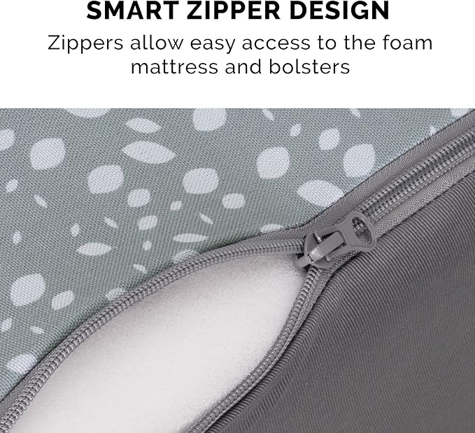 Furhaven Cooling Gel Dog Bed for Large Dogs w/ Removable Bolsters & Washable Cover 125 lbs