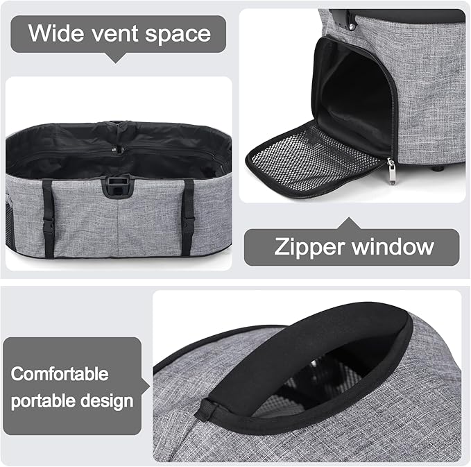 Premium 4-Wheel Pet Stroller for Cats and Small Dogs