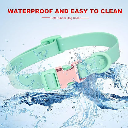 Waterproof Dog Collar with Safety Metal Buckle