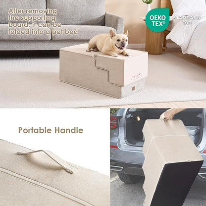 EHEYCIGA Dog Stairs for High Bed 22.5”H 5-Step Dog