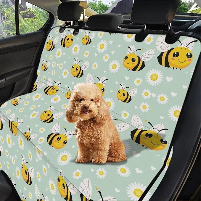 AFPANQZ Honey Bee Dog Cat Seat Cover