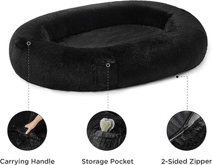 Bedsure Memory Foam Human Dog Bed 72"x48"x12" Calming