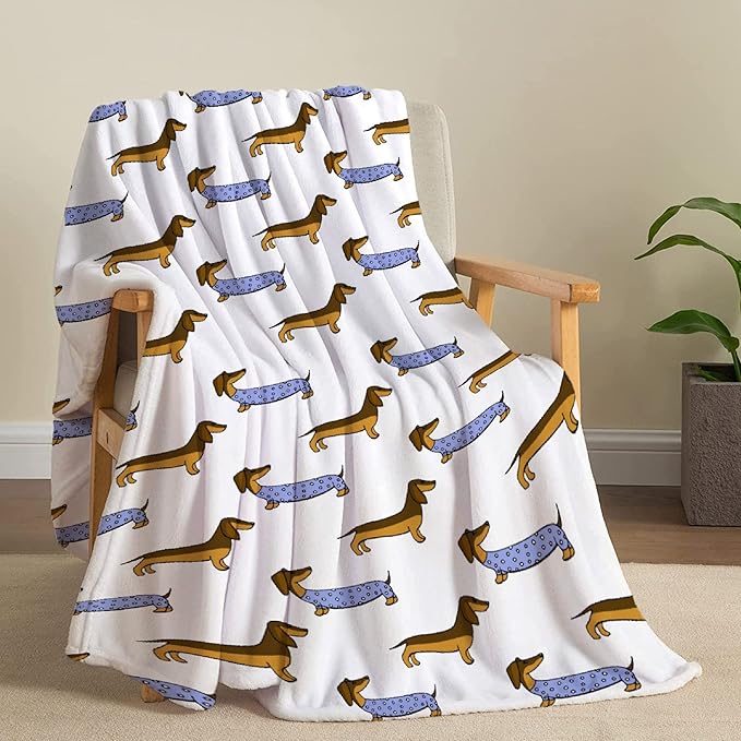 Dachshund Dog Blankets Puppy Blanket 80x60 in